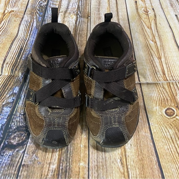 Sperry Hayden Z Brown Suede Z Strap Shoes Size Little Boy 9 M - Picture 2 of 5